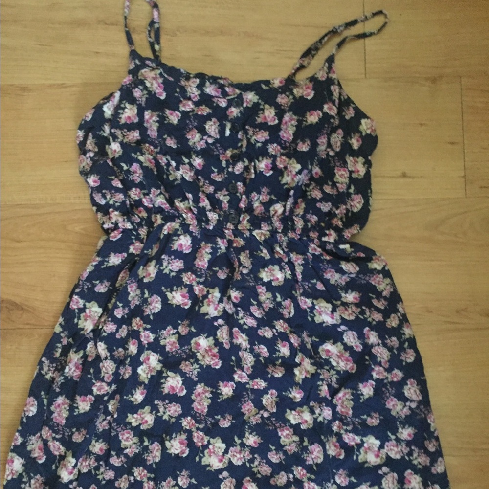 Spaghetti strapped floral dress